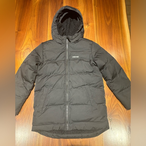Lands End Black winter Coat Jacket size Warm!